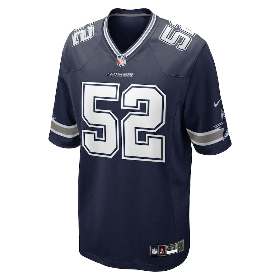 Men's Dallas Cowboys Tyler Booker  Navy 2025  Draft First Round Pick Game Jersey