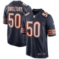 Mike Singletary Chicago Bears  Game Retired   Jersey - Navy
