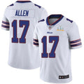 Men's Buffalo Bills #17 Josh Allen White 2021 Super Bowl LV Stitched  Jersey