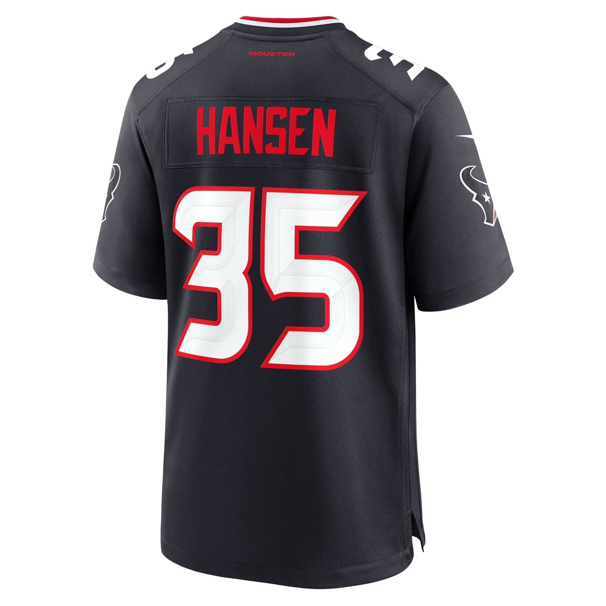 Jake Hansen Houston Texans  Team Game Jersey -  Navy