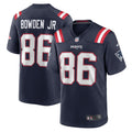 Lynn Bowden Jr. New England Patriots  Home Game   Jersey - Navy