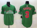 Men's Philadelphia Phillies Bryce Harper #3 Green Replica Team Jersey1