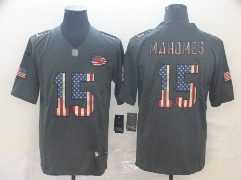 Men's Kansas City Chiefs Patrick Mahomes Black Game Jersey1