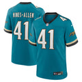 Josh Hines-Allen Jacksonville Jaguars  Prowler Throwback   Game Jersey - Teal