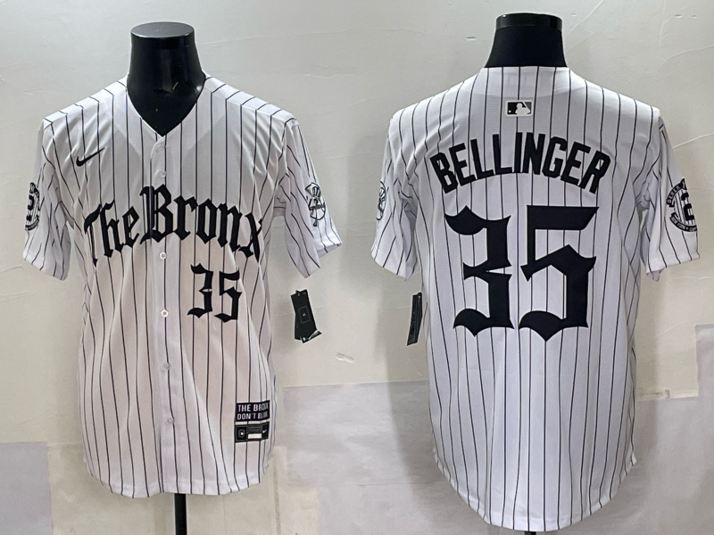 Men's New York Yankees Cody Bellinger #35 White Replica Team Jersey