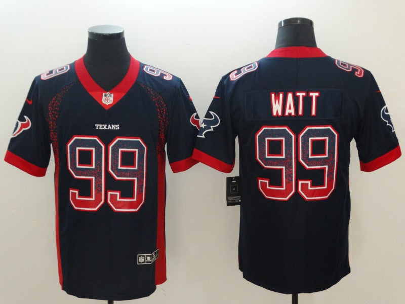 Men's Houston Texans J.J. Watt #99 Navy Player Game Jersey1