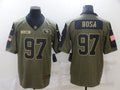 Men's San Francisco 49ers Nick Bosa #97 Brown Player Game Jersey1