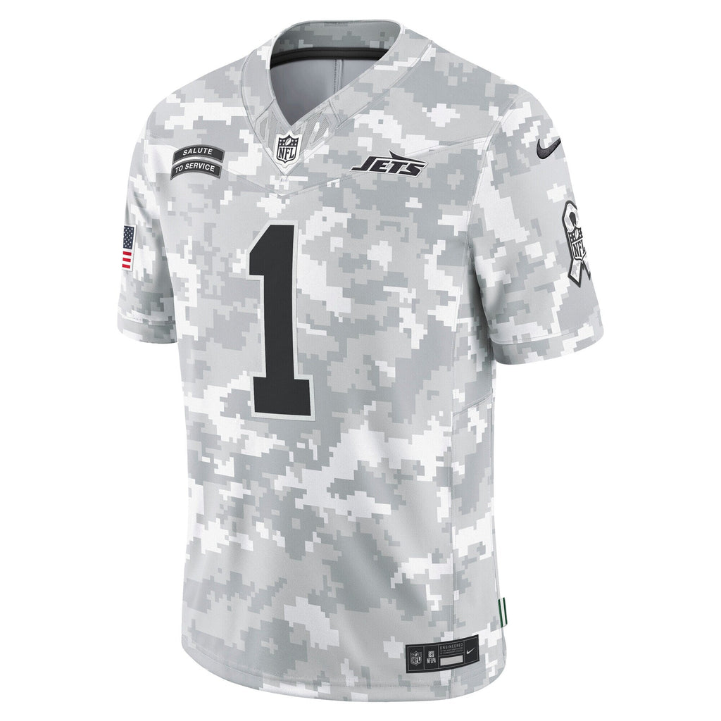 Sauce Gardner New York Jets  2024 Salute to Service Limited Jersey - Arctic Camo