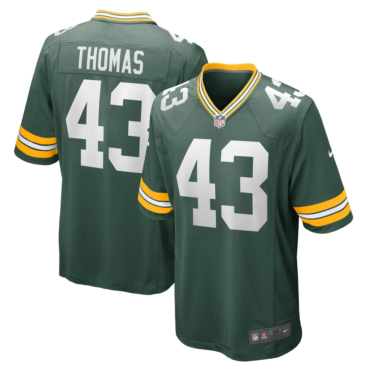 Kiondre Thomas Green Bay Packers  Game   Jersey - Green