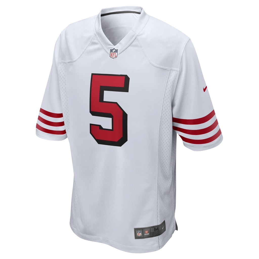 Trey Lance San Francisco 49ers  Alternate Game Jersey - White