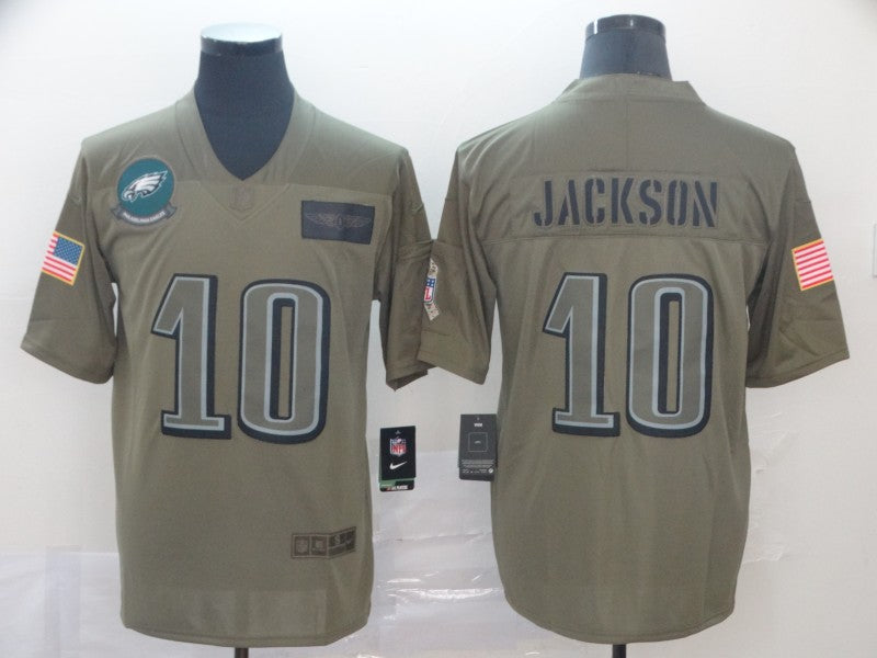 Men's Philadelphia Eagles Desean Jackson #10 Brown Game Jersey1