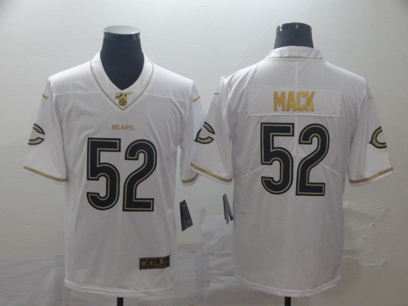 Men's Chicago Bears Khalil Mack #52 White Player Game Jersey1