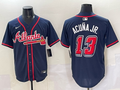 Men's Atlanta Braves Ronald Acuna Jr. #13 Navy 2025  Speedway Classic Alternate Limited Jersey