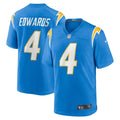 Gus Edwards Los Angeles Chargers   Game Jersey -  Powder Blue