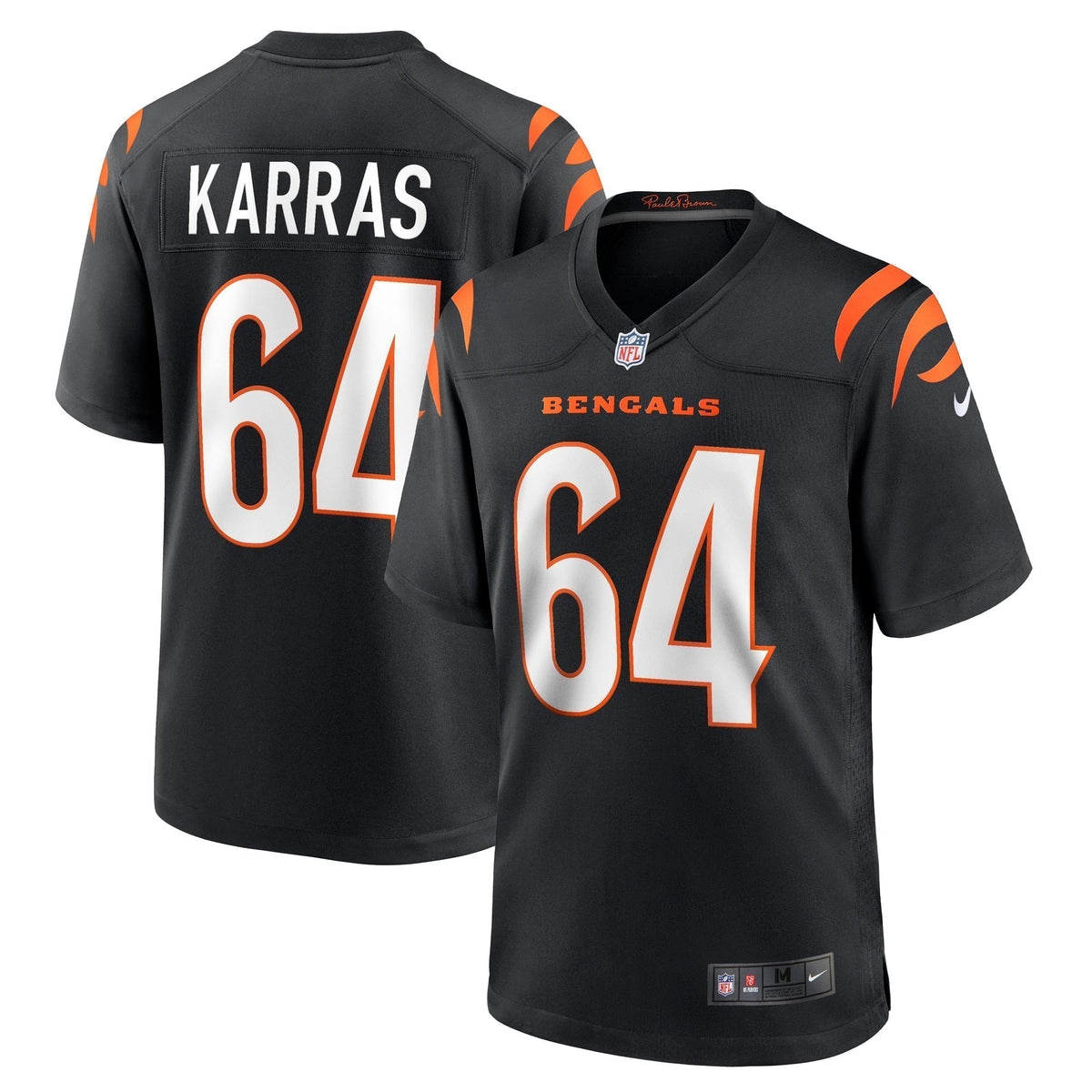 Ted Karras Cincinnati Bengals  Game   Jersey - Black