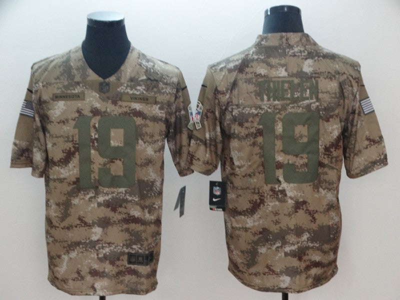 Men's Minnesota Vikings Adam Thielen #19 Camouflage Game Jersey1