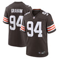 Men's Cleveland Browns Mason Graham  Brown 2025  Draft First Round Pick Game Jersey