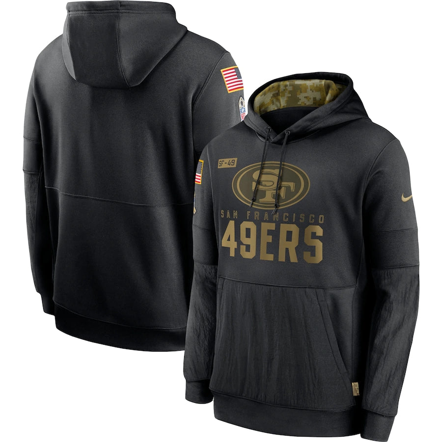 Men's San Francisco 49ers  2020 Salute to Service Hoodie1 Black