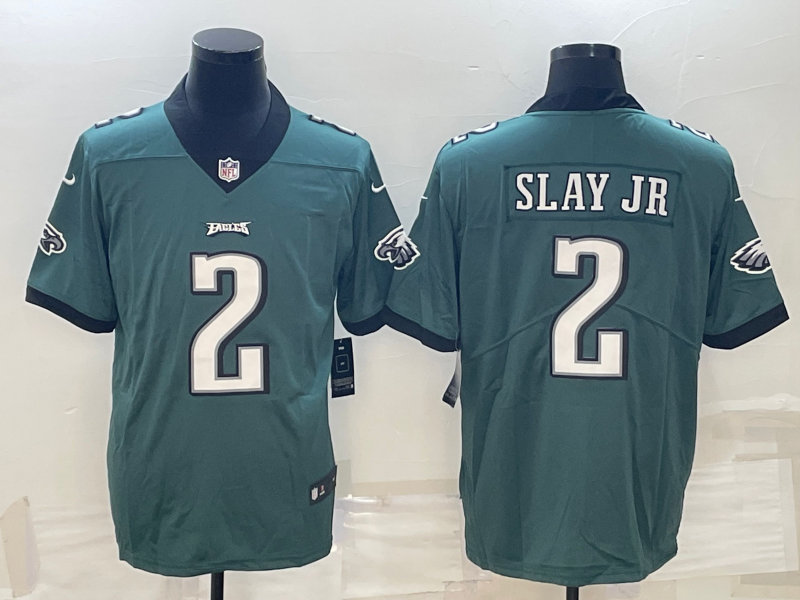 Men's Philadelphia Eagles Darius Slay Jr. #2 Midnight Green Game Jersey1