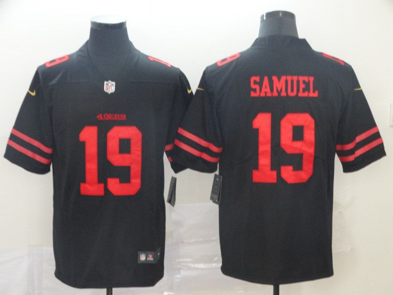 Men's San Francisco 49ers Deebo Samuel #19 Black Game Jersey1