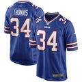 Thurman Thomas Buffalo Bills  Game Retired   Jersey - Royal