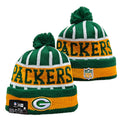 Green Bay Packers Pom Knit Hat-Green