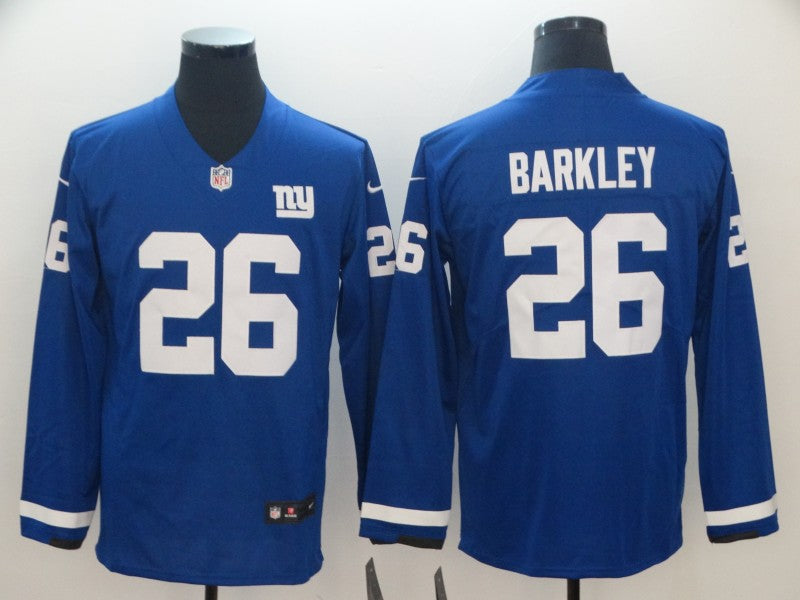 Men's New York Giants Saquon Barkley #26 Blue Game Player Jersey1