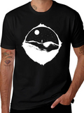Starry Night Run T-Shirt - Black Cotton Tee