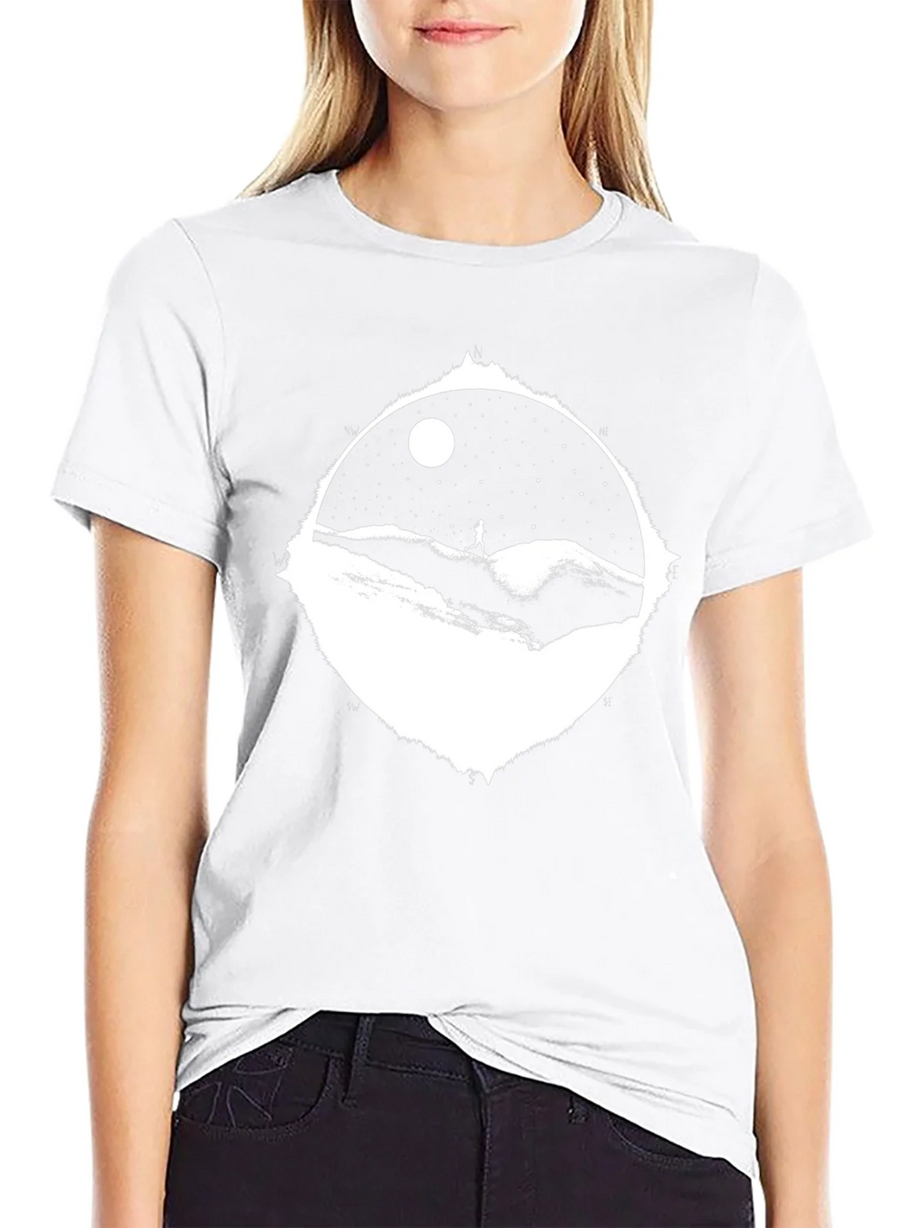 Starry Night Run T-Shirt - Black Cotton Tee