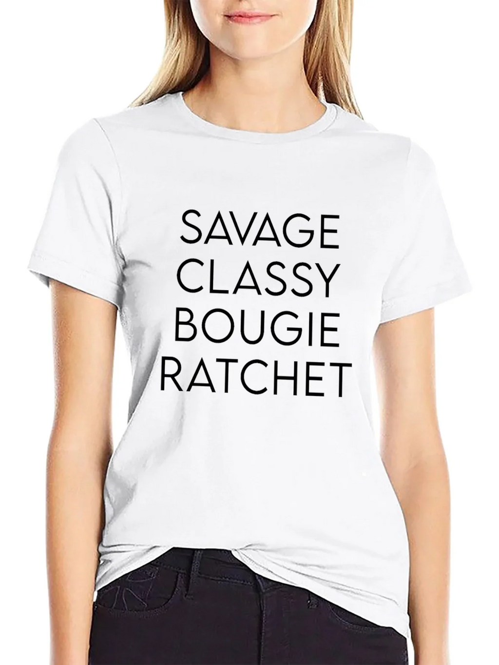 Savage Classy Bougie Ratchet Graphic Tee - Black