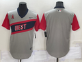 Men's Los Angeles Angels Gray Replica Blank Jersey1