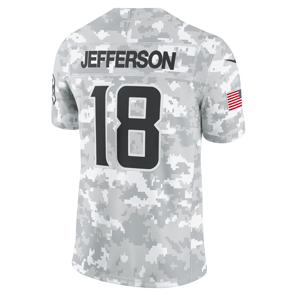 Justin Jefferson Minnesota Vikings  2024 Salute to Service Limited Jersey - Arctic Camo