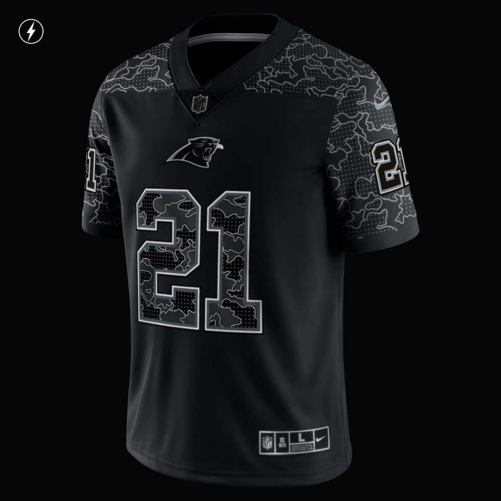 Jeremy Chinn Carolina Panthers  RFLCTV Limited Jersey - Black