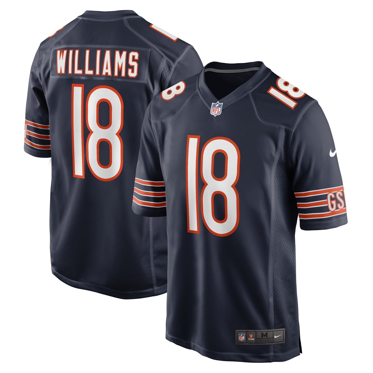 Caleb Williams Chicago Bears  2024  Draft First Round Pick   Game Jersey - Navy