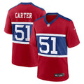 Men's New York Giants Abdul Carter  Red First Round Pick Alternate Game Jersey