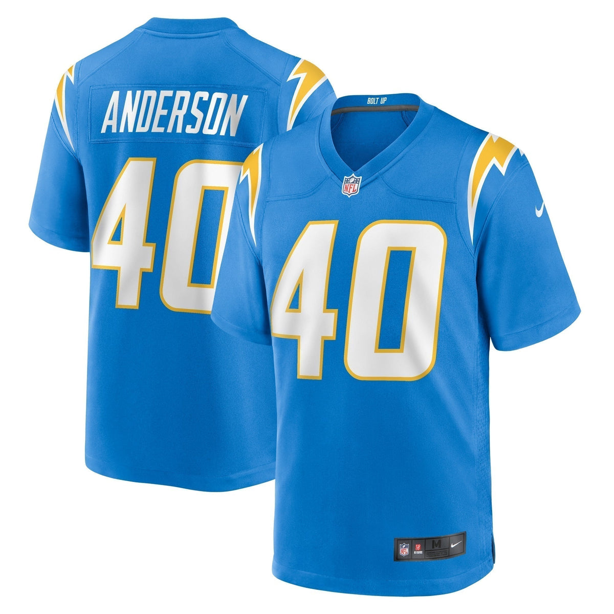 Stephen Anderson Los Angeles Chargers   Game Jersey -  Powder Blue
