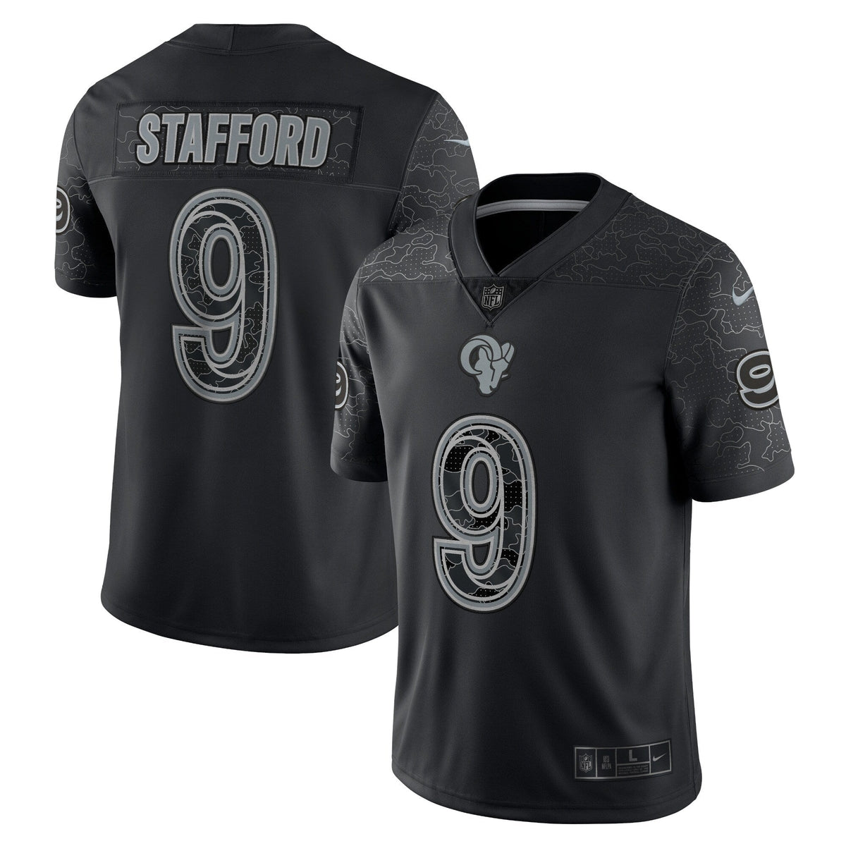 Matthew Stafford Los Angeles Rams  RFLCTV Limited Jersey - Black