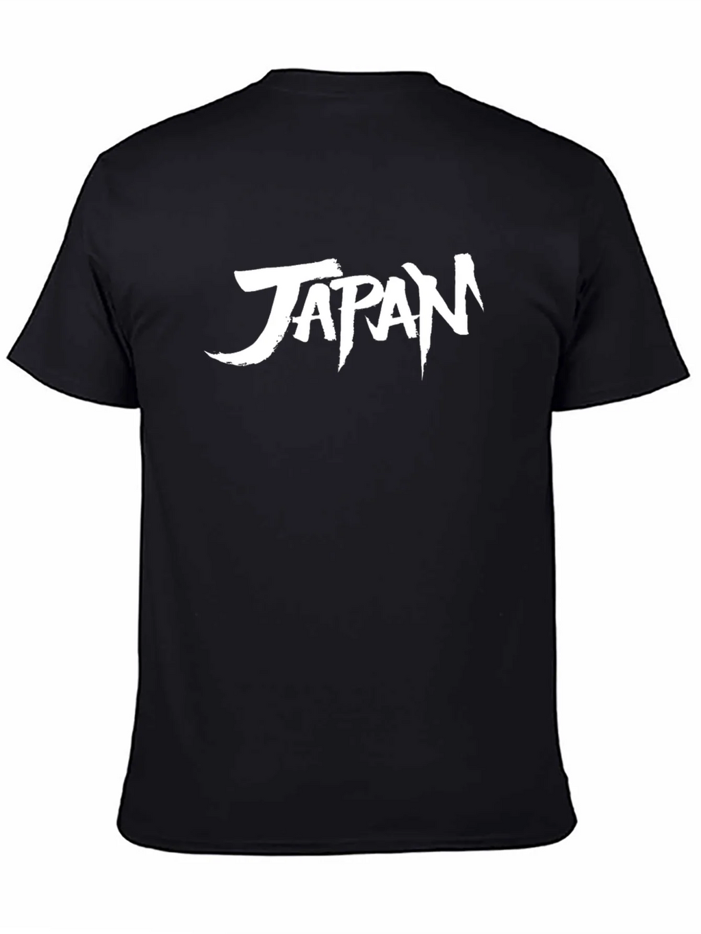 Japan Graphic Tee - Black Cotton Casual T-Shirt