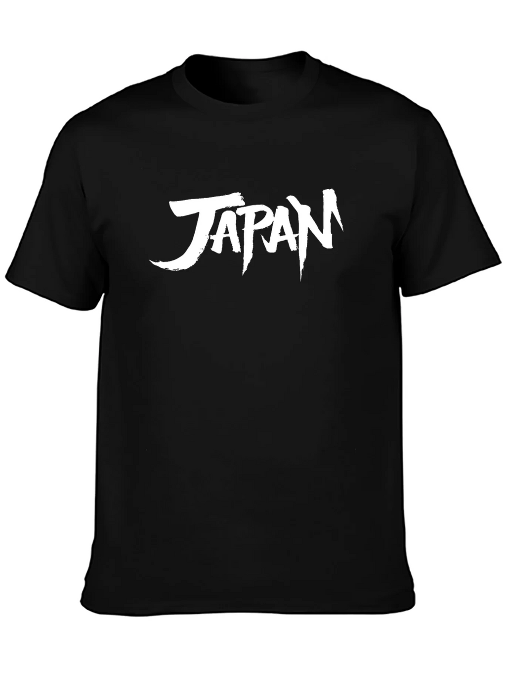 Japan Graphic Tee - Black Cotton Casual T-Shirt
