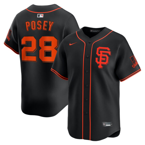 Buster Posey San Francisco Giants Alternate Limited Jersey - Black