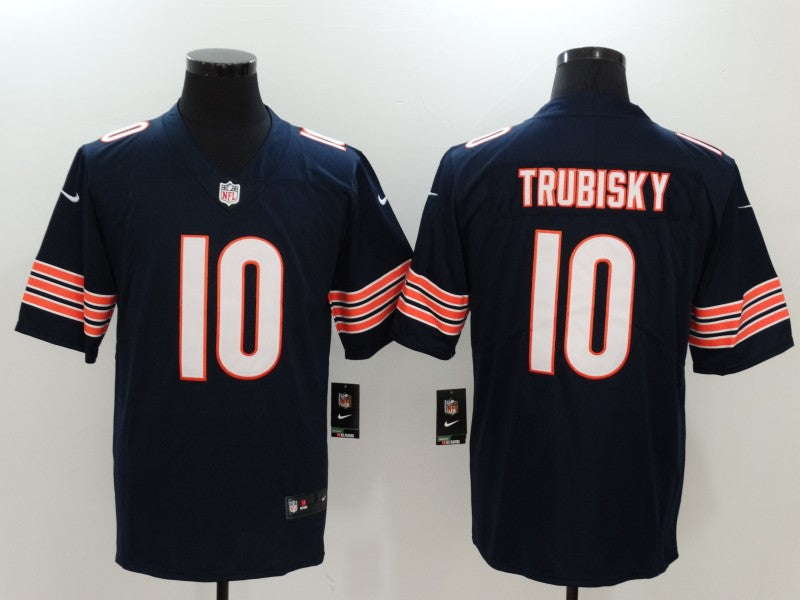 Men's Mitch Trubisky #10 Chicago Bears Season Jersey1 Blue