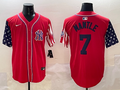 Men's New York Yankees Mickey Mantle #7 Red Limited Player Jersey