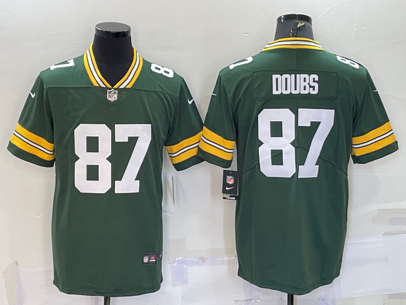Men's Green Bay Packers Romeo Doubs #87 Green Game Jersey1