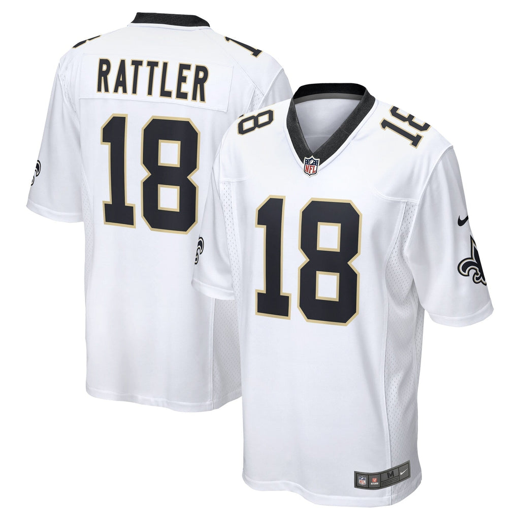 Spencer Rattler New Orleans Saints  2024  Draft Game   Jersey - White