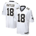 Spencer Rattler New Orleans Saints  2024  Draft Game   Jersey - White