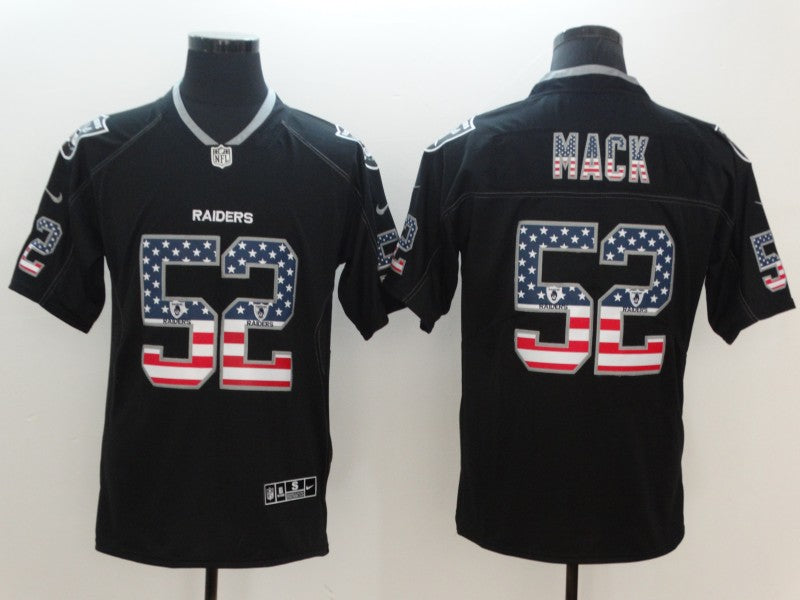 Men's Las Vegas Raiders Khalil Mack #52 Black Player Game Jersey1