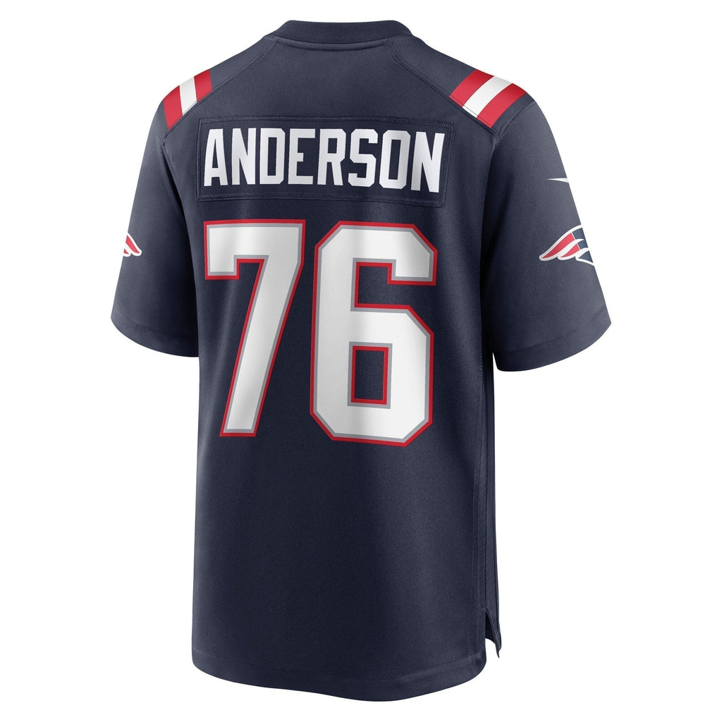 Calvin Anderson New England Patriots  Game Jersey - Navy