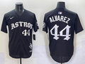 Men's Houston Astros Yordan Alvarez #44 Black Game Player Jersey