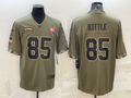 Men's San Francisco 49ers George Kittle #85 Olive 2022 Salute To Service Retired Player Limited Jersey1