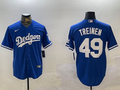 Men's Los Angeles Dodgers Blake Treinen #49 Royal Replica Player Jersey